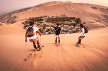 The real Sandboard and Sandski Experience at the sunset