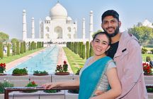 From Delhi: Taj Mahal Sunrise & Sunset Overnight Tour by AC Car