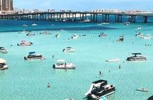 Private Captained Pontoon to Crab Island in Destin 