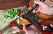 Ebisu Food Tasting Experience with Japanese Cooking Class 