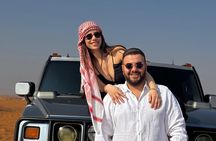 Sharing Hummer H2 Desert Safari with BBQ Dinner Buffet