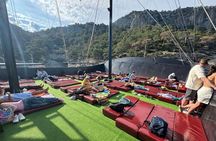 Red Dragon Pirate Ship with Foam Party Free Lunch and Swim Breaks