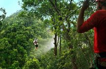 River Tubing & Zipline Combo Tour from Hopkins 