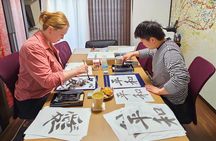 Calligraphy Shodo in a Small House in Nagoya