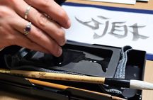 Calligraphy Shodo in a Small House in Nagoya