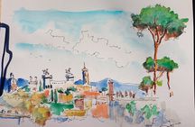 Sketching on Rome from the Pincio Terrace with Guido