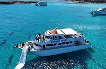Wine testing on-board the Demetris Chara BBQ boat while visiting the Blue Lagoon
