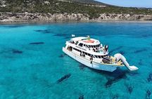 Wine testing on-board the Demetris Chara BBQ boat while visiting the Blue Lagoon
