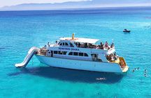 Wine testing on-board the Demetris Chara BBQ boat while visiting the Blue Lagoon