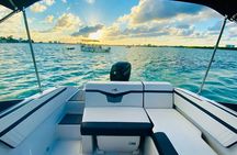 Fun Boat Rental with Captain in Miami Beach - up to 6 people