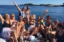 Private 4 Hours French Riviera Boat Tour with Swimming and Wine