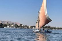 Felucca Sailboat ride on the Nile at Sunset with Tea time 