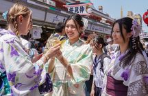 Explore Asakusa Traditions and Food in a Kimono