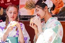 Explore Asakusa Traditions and Food in a Kimono