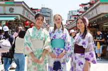 Explore Asakusa Traditions and Food in a Kimono