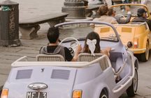 Discover Florence city center on e-cabriot fiat 500 
