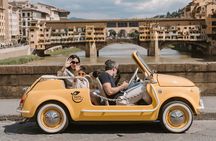 Discover Florence city center on e-cabriot fiat 500 