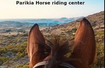 Sunset Landscape Horse riding in Paros 