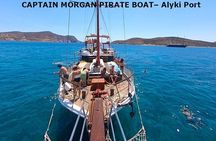 Half Day Sea Tour on Pirate Wooden Party Boat- Alyki port