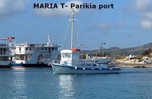 Paros Half Day Wooden Boat Sea Tours in Parikia Bay or Sunset