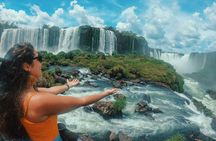 Iguaçu Falls on both sides, Brazil and Argentina, in 1 day