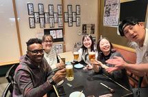 Osaka Night Bar Hopping with Beer and Bites