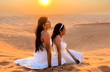 Morning Desert Safari with Falcon Photo and Sand Boarding