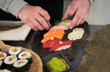 Sushi Making Class in Osaka With Matcha Dessert
