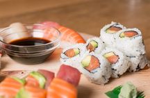 Craft Sushi and Matcha Ice Cream in Central Osaka (3-Course Meal)