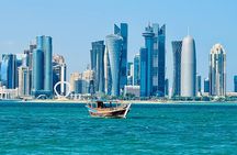Doha: Evening Dhow Cruise with Box Park, Corniche & Pearl