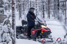 Snowmobile and Snowshoeing in Rovaniemi, Lapland