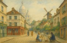 Watercolor Workshop in Montmartre