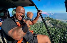 Rio de Janeiro: Helicopter Flight Without Doors Christ the Redeemer