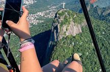 Rio de Janeiro: Helicopter Flight Without Doors Christ the Redeemer