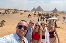  private tour Giza Pyramids, Sphinx, Saqqara, Memphis +camel Ride