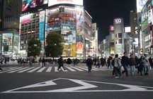 Shibuya by night in Small Groups: Neon Lights and Local Flavors