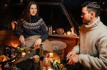PRIVATE Party dinner in a Glass Igloo Under Northern Lights 