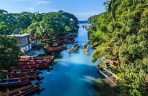 Combo Blue Hole, River Tubing, Bamboo Rafting and Horse Ride Tour