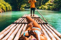 Combo Blue Hole, River Tubing, Bamboo Rafting and Horse Ride Tour