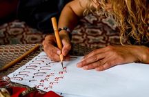 Arabic calligraphy Marrakech workshop with Elite Master