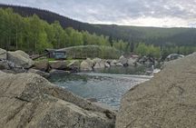 Midnight Sun Magic Chena Hot Springs Soak and Ice Museum Tour