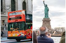 Express Sightseeing Bus Tour with Statue of Liberty Cruise Combo