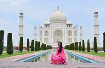 Full Day Private Taj Mahal Tour by Superfast Train from Delhi 