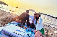 West Milos Jeep Adventure Hidden Beaches and Sunset Picnic