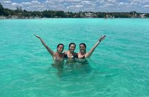 Collective tour of the Rapids of Bacalar in Pontoon