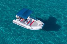 Boat rental for 6 people. No license required.