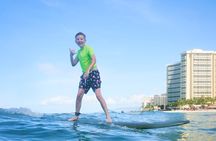 Surfing Lessons at Waikiki with Local FIREFIGHTERS