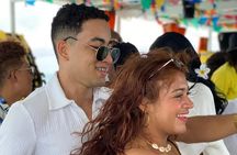 Boat party by San Andres Bay Island
