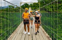 8 Ziplines, Jorullo Bridge walk in and tequila tasting