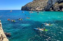 Kayak Granadella Guided Tour in its caves and Cala en Caló